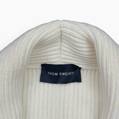 THOM SWEENEY MERINO SHAWL COLLAR CARDIGAN ECRU M | Medium, Ecru