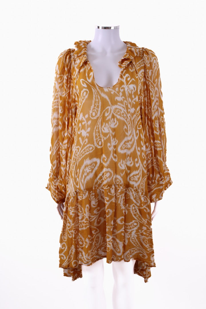 Evarae Flouncy cover up Yellow print | Default Title, Yellow
