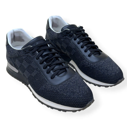 LOUIS VUITTON RUN AWAY DAMIER KNIT SNEAKER BLACK UK7 | UK 7, Black