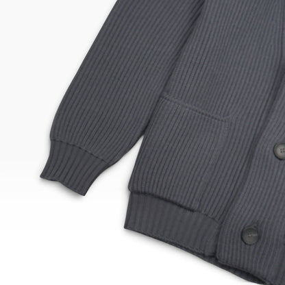 THOM SWEENEY MERINO SHAWL COLLAR CARDIGAN GREY L | Large, Grey