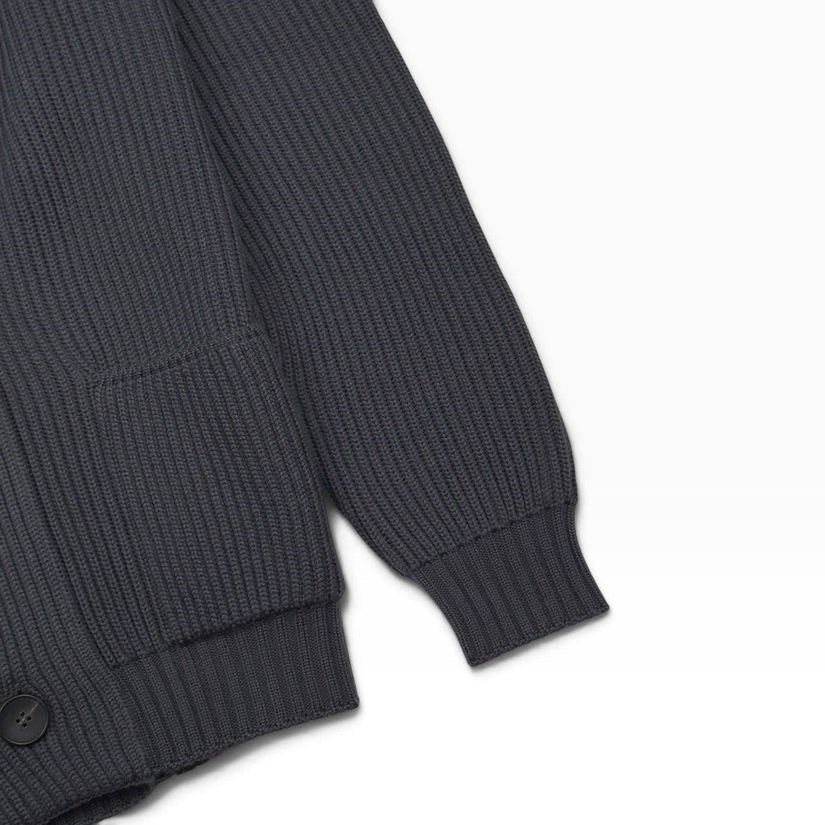 THOM SWEENEY MERINO SHAWL COLLAR CARDIGAN GREY L | Large, Grey