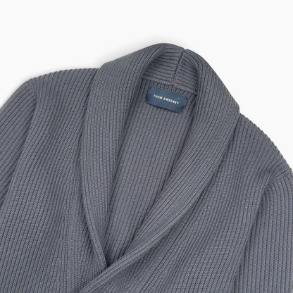 THOM SWEENEY MERINO SHAWL COLLAR CARDIGAN GREY L | Large, Grey