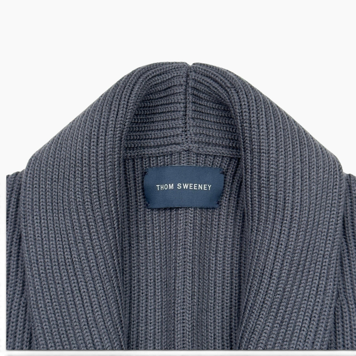 THOM SWEENEY MERINO SHAWL COLLAR CARDIGAN GREY L | Large, Grey