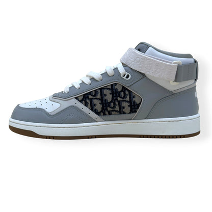 DIOR B27 HIGH-TOP OBLIQUE SNEAKER WHITE / GREY 44 / UK10 | UK 10, Grey