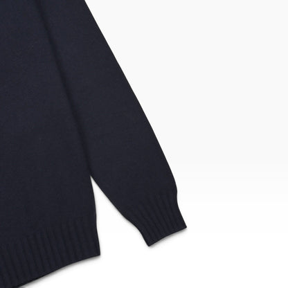 THOM SWEENEY CASHMERE ROLL NECK JUMPER NAVY M | Medium, Navy