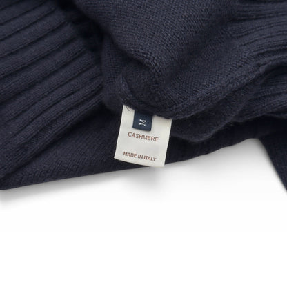 THOM SWEENEY CASHMERE ROLL NECK JUMPER NAVY M | Medium, Navy