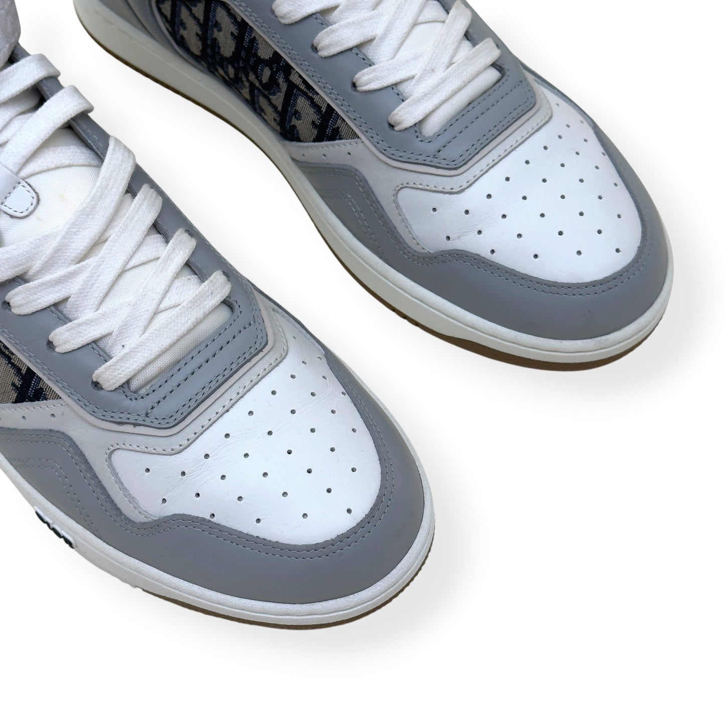 DIOR B27 HIGH-TOP OBLIQUE SNEAKER WHITE / GREY 44 / UK10 | UK 10, Grey