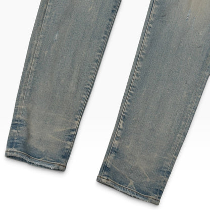 AMIRI MX1 LEATHER PATCH JEANS BLUE 33” / L | Large, Blue