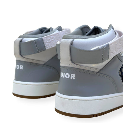 DIOR B27 HIGH-TOP OBLIQUE SNEAKER WHITE / GREY 44 / UK10 | UK 10, Grey