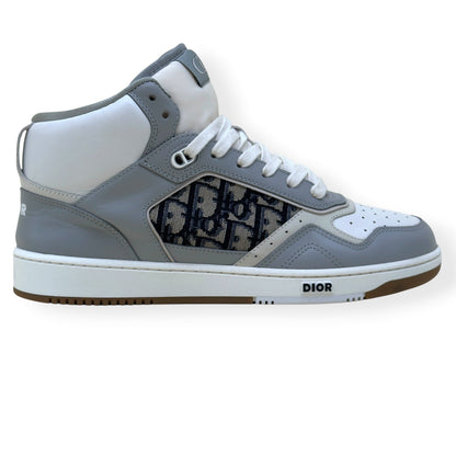 DIOR B27 HIGH-TOP OBLIQUE SNEAKER WHITE / GREY 42 / UK8 | UK 8, Grey