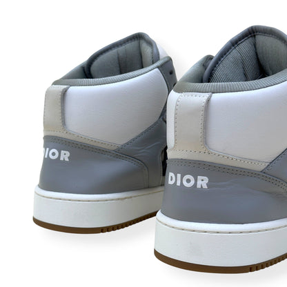 DIOR B27 HIGH-TOP OBLIQUE SNEAKER WHITE / GREY 42 / UK8 | UK 8, Grey