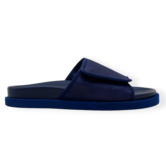 LOUIS VUITTON MONOGRAM MIAMI MULES NAVY UK10 | UK 10, Navy