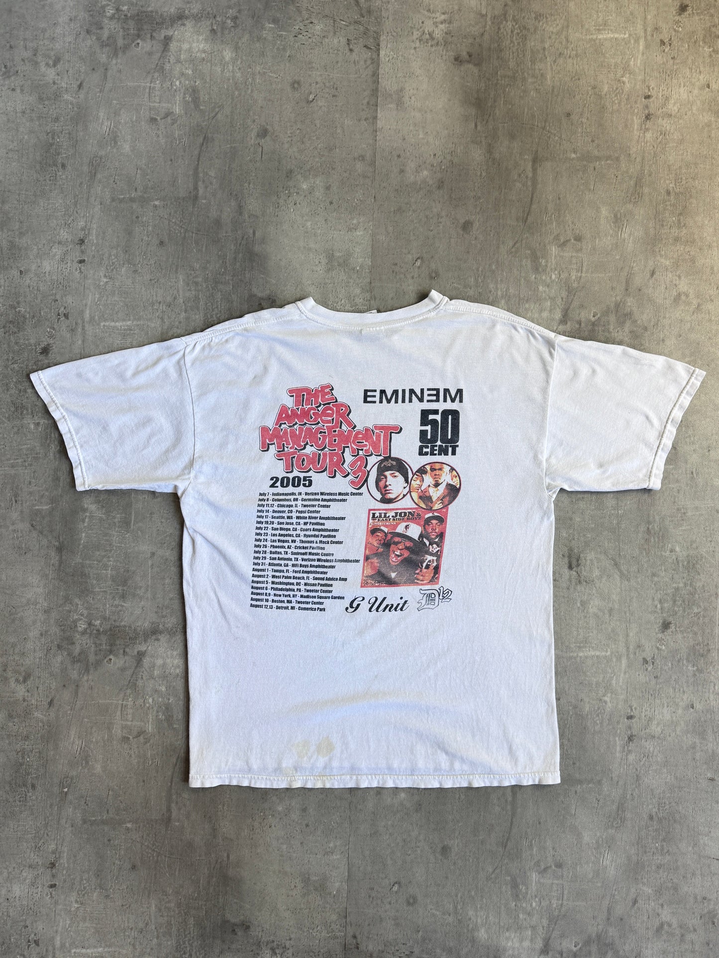 2005 Eminem G-Unit Anger Management Tour Graphic Tee