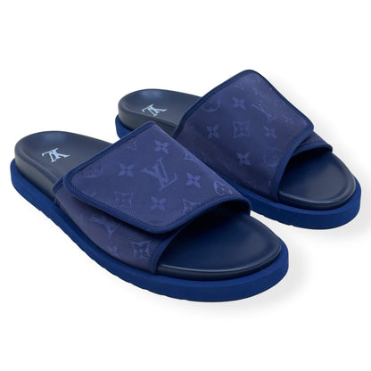 LOUIS VUITTON MONOGRAM MIAMI MULES NAVY UK10 | UK 10, Navy