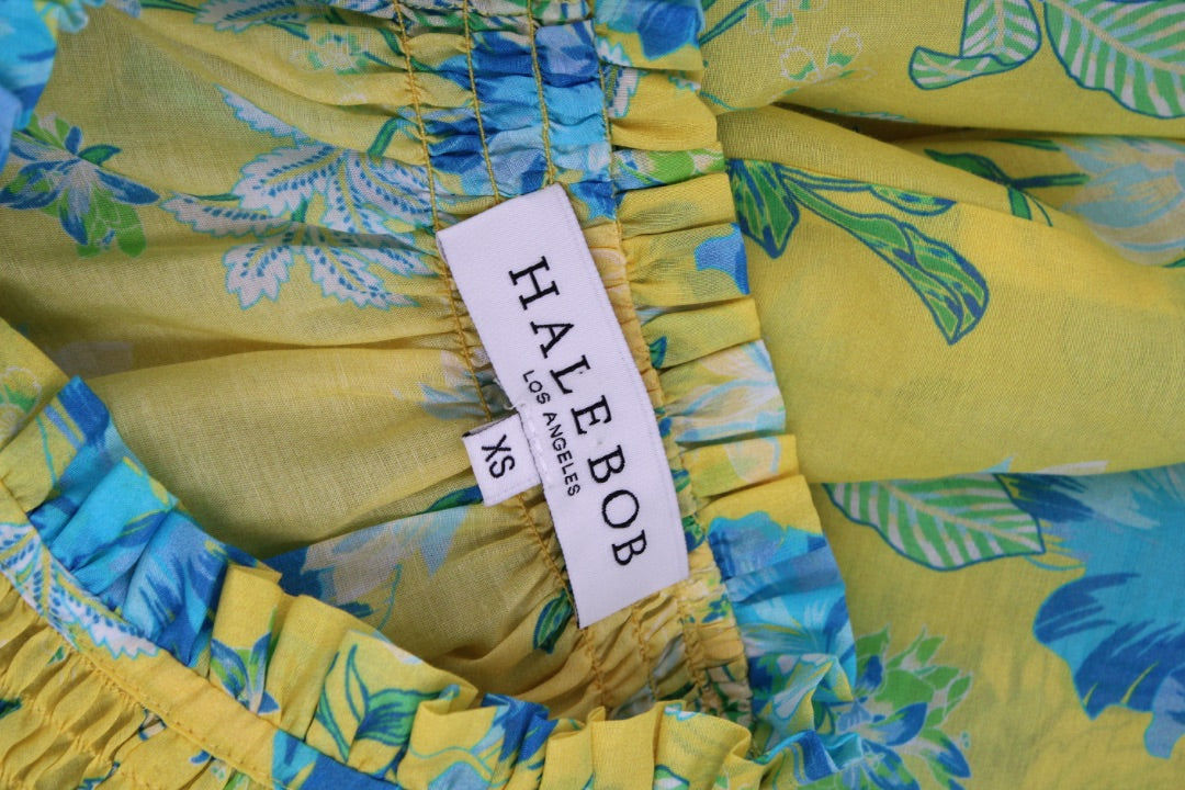 Hale Bob L/S Floral Blouse Yellow/ Blue XS | Default Title, Blue