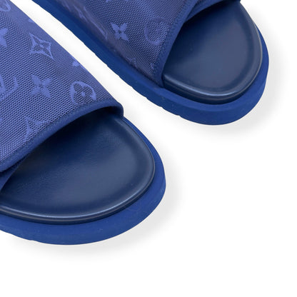LOUIS VUITTON MONOGRAM MIAMI MULES NAVY UK10 | UK 10, Navy