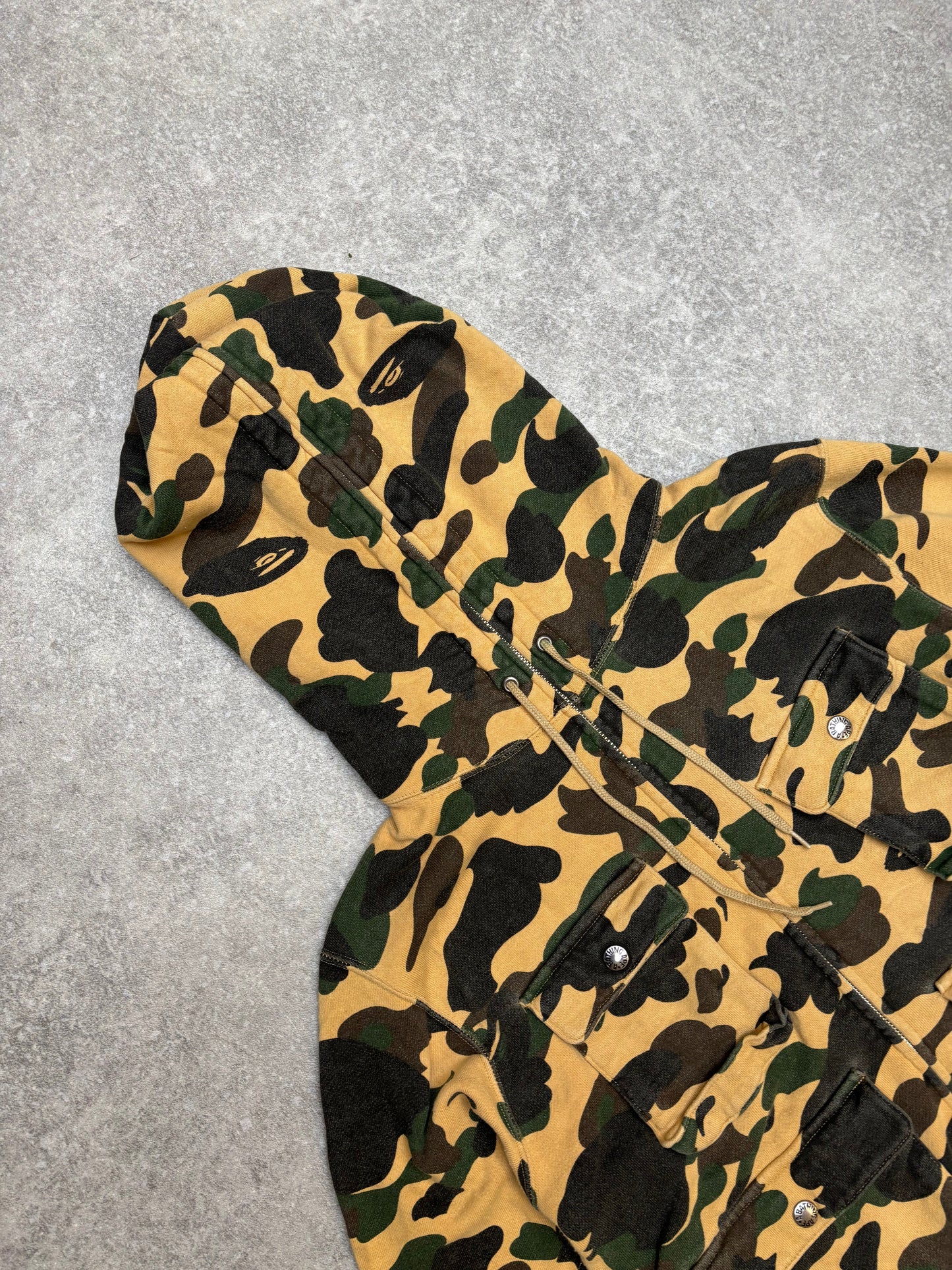 A Bathing Ape Mountain Sports Camo Utility Full Zip Jacket