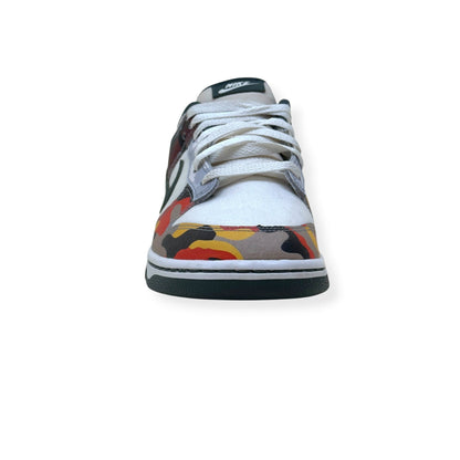 NIKE DUNK LOW-TOP CAMO SNEAKER SAIL / MULTI CAMO UK7 | UK 7, Camo