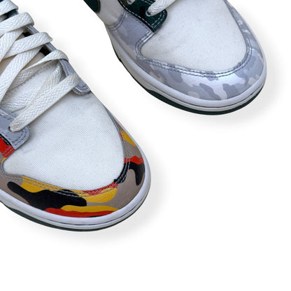 NIKE DUNK LOW-TOP CAMO SNEAKER SAIL / MULTI CAMO UK7 | UK 7, Camo