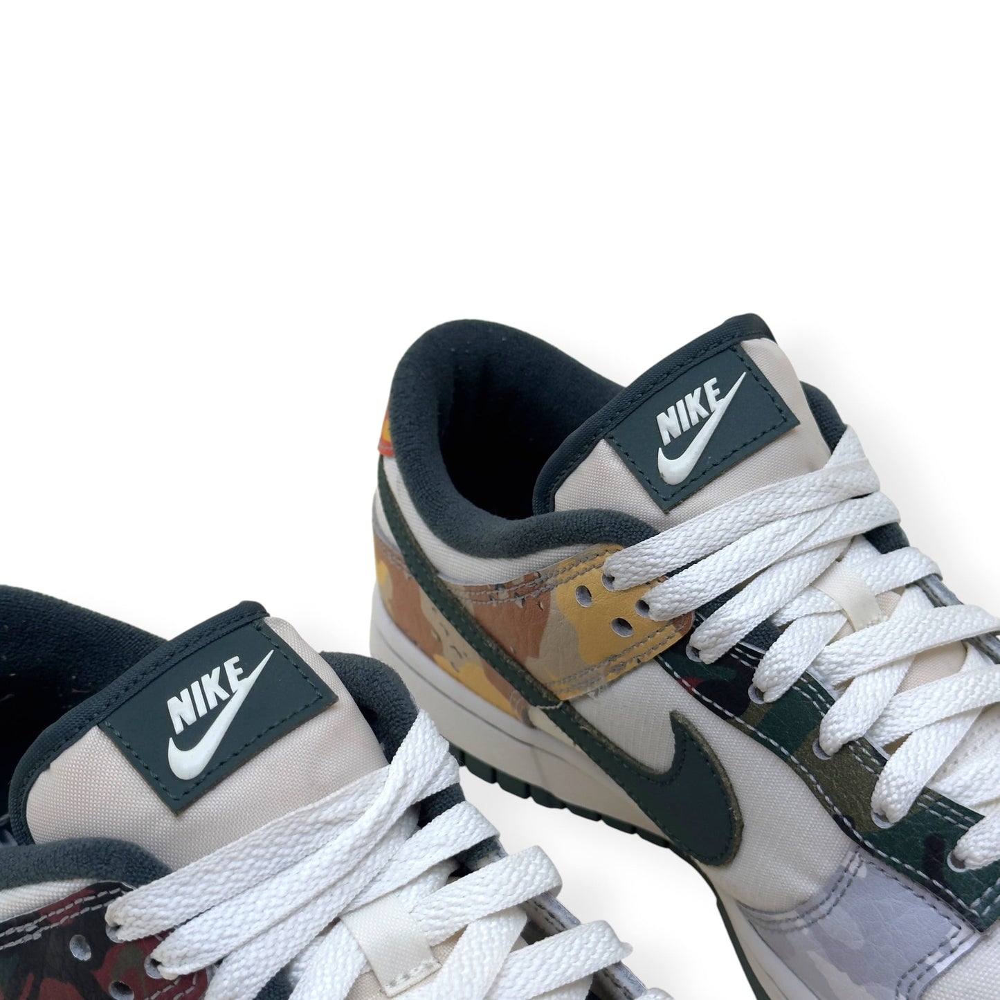 NIKE DUNK LOW-TOP CAMO SNEAKER SAIL / MULTI CAMO UK7 | UK 7, Camo
