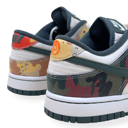 NIKE DUNK LOW-TOP CAMO SNEAKER SAIL / MULTI CAMO UK7 | UK 7, Camo