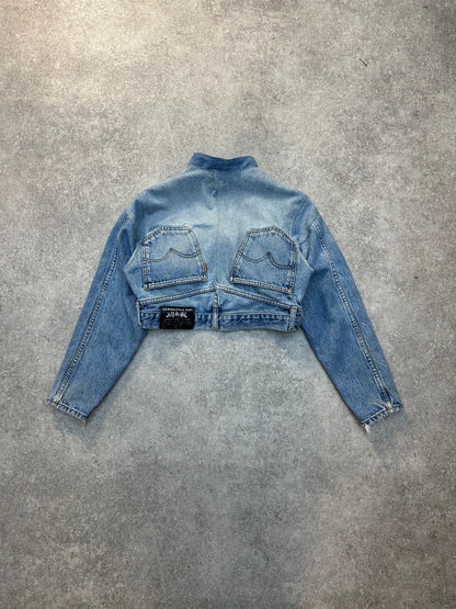 VT Rework: Upside Down Denim Cropped Jacket