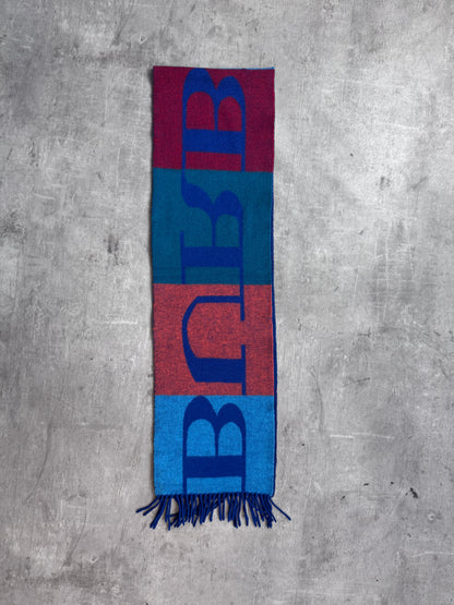 Burberry Spellout Multi Cashmere Blend Scarf