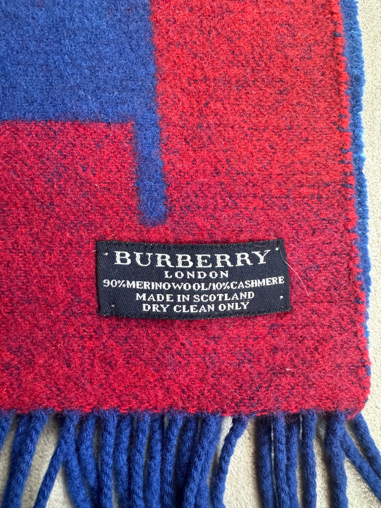 Burberry Spellout Multi Cashmere Blend Scarf