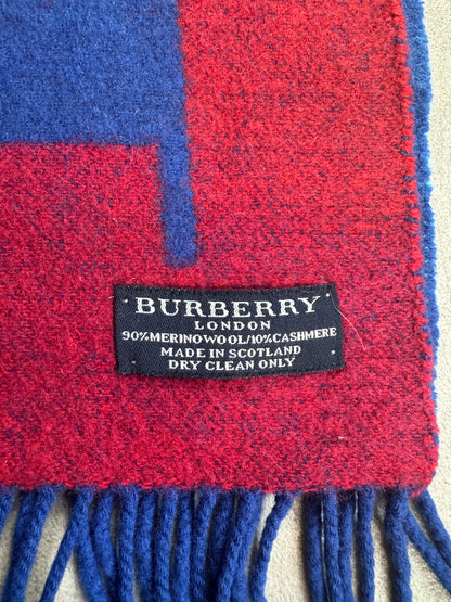 Burberry Spellout Multi Cashmere Blend Scarf