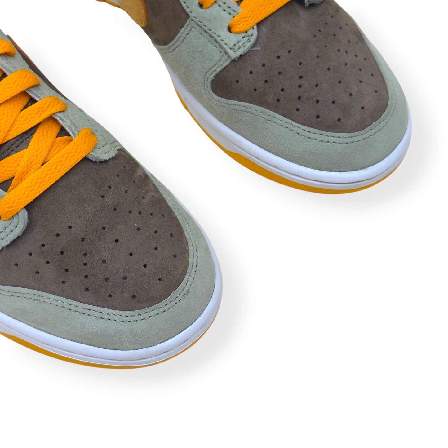 NIKE DUNK LOW-TOP SNEAKER DUSTY OLIVE UK7 | UK 7, Olive