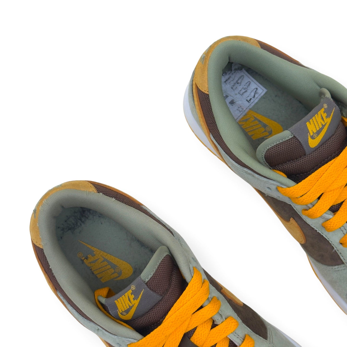 NIKE DUNK LOW-TOP SNEAKER DUSTY OLIVE UK7 | UK 7, Olive