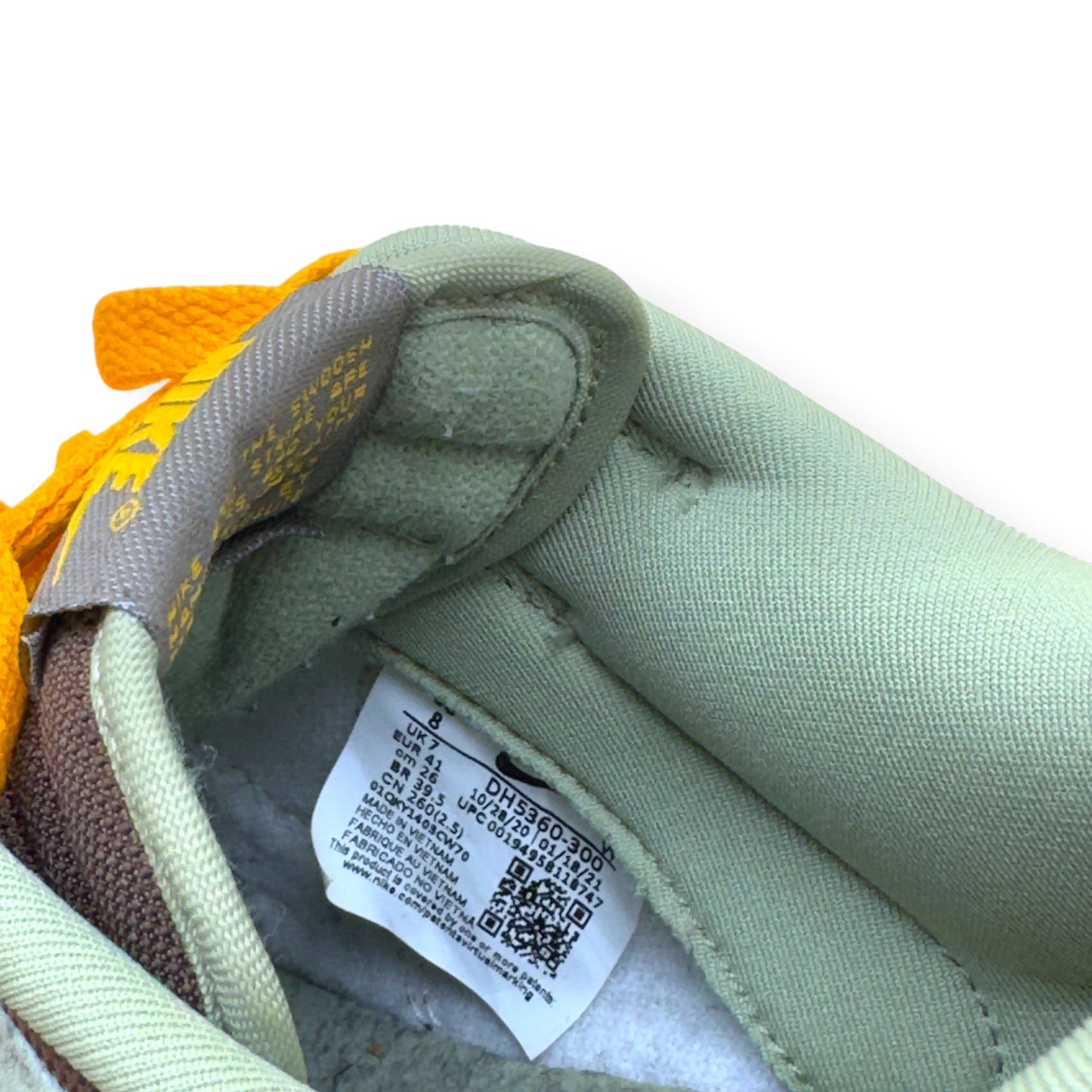 NIKE DUNK LOW-TOP SNEAKER DUSTY OLIVE UK7 | UK 7, Olive