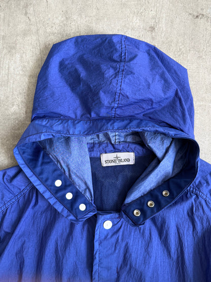 2010's Stone Island Crinkle Nylon Garment Dyed Hooded Jacket | Extra Large, Multicoloured
