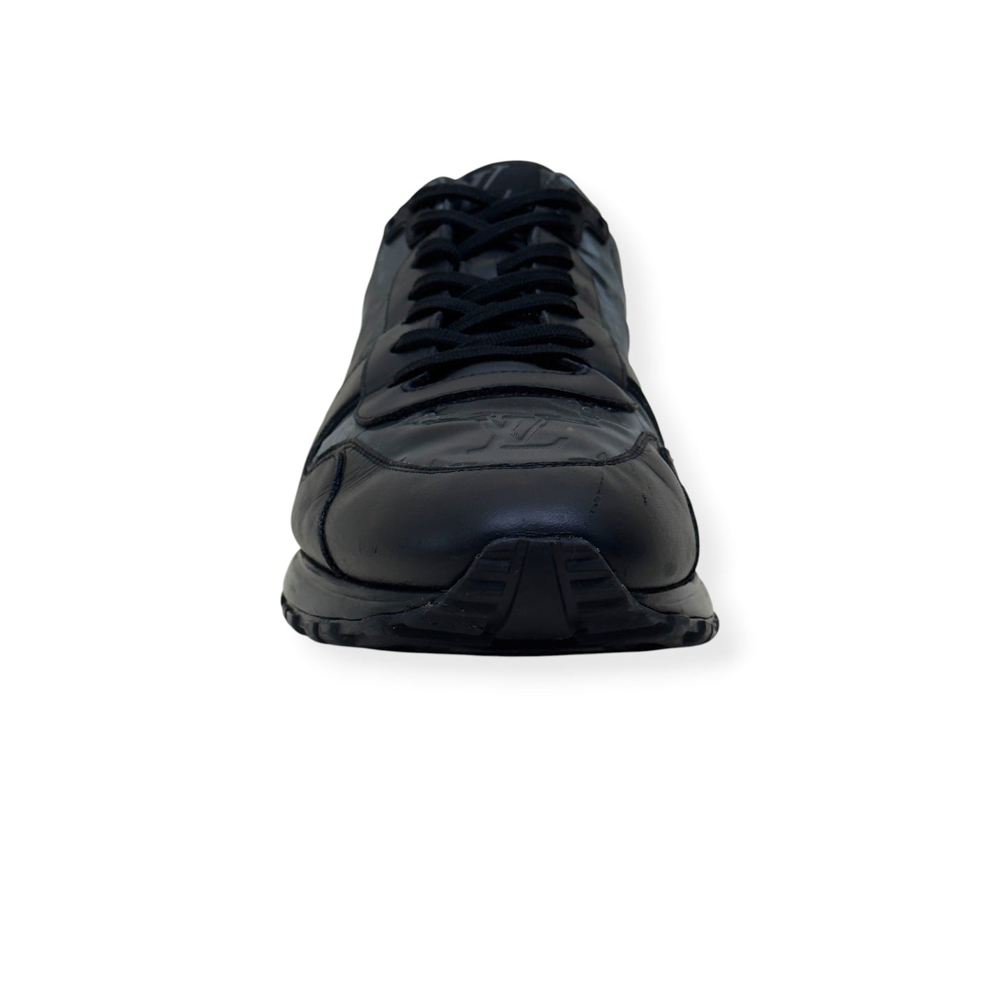 LOUIS VUITTON RUN AWAY MONOGRAM GLAZE SNEAKER BLACK UK11 | UK 11, Black