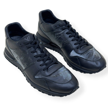 LOUIS VUITTON RUN AWAY MONOGRAM GLAZE SNEAKER BLACK UK11 | UK 11, Black