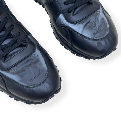 LOUIS VUITTON RUN AWAY MONOGRAM GLAZE SNEAKER BLACK UK11 | UK 11, Black