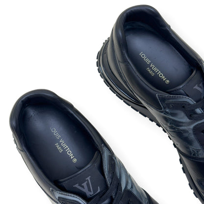 LOUIS VUITTON RUN AWAY MONOGRAM GLAZE SNEAKER BLACK UK11 | UK 11, Black
