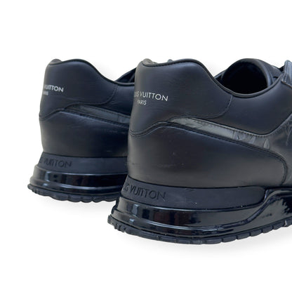 LOUIS VUITTON RUN AWAY MONOGRAM GLAZE SNEAKER BLACK UK11 | UK 11, Black