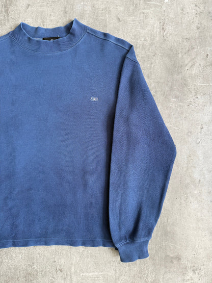 2000's Balenciaga Garment Dyed Mock Neck Cotton Crewneck | Medium, Multicoloured