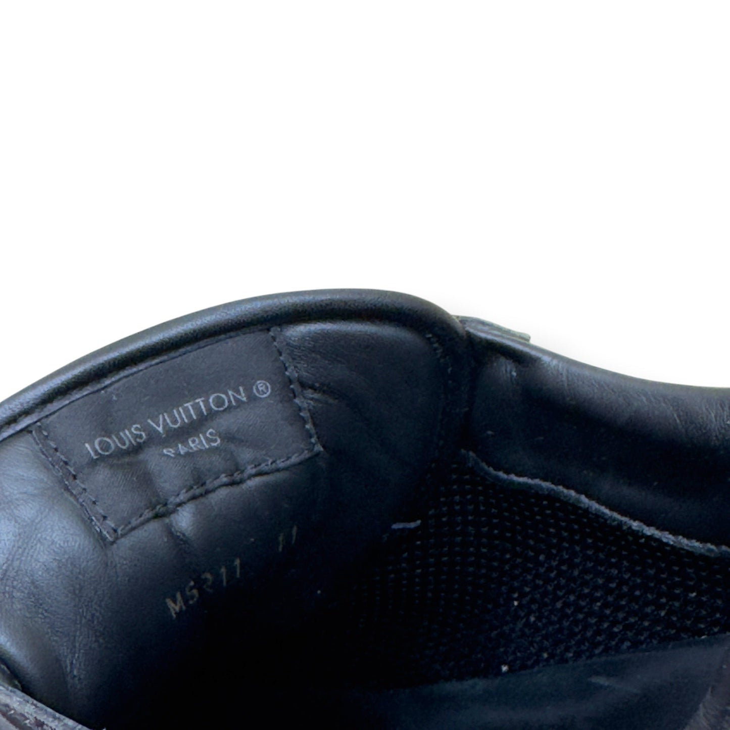 LOUIS VUITTON RUN AWAY MONOGRAM GLAZE SNEAKER BLACK UK11 | UK 11, Black