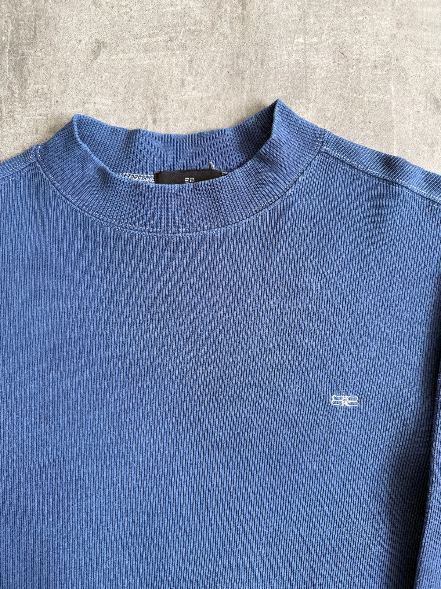 2000's Balenciaga Garment Dyed Mock Neck Cotton Crewneck | Medium, Multicoloured