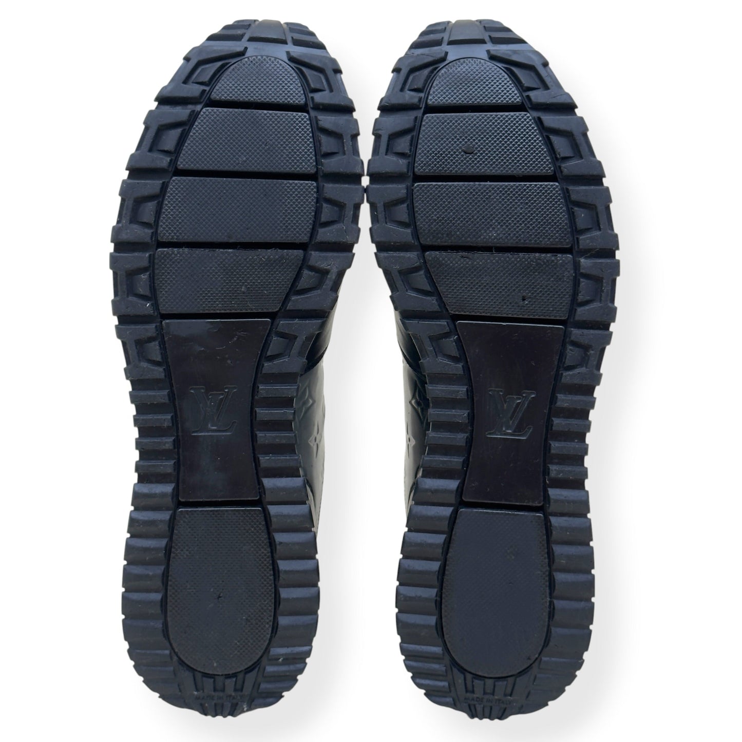 LOUIS VUITTON RUN AWAY MONOGRAM GLAZE SNEAKER BLACK UK11 | UK 11, Black