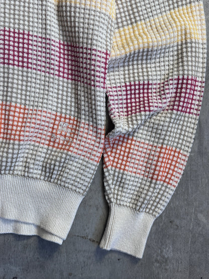 Burberry Beige Light Multi Cotton Knit Sweater