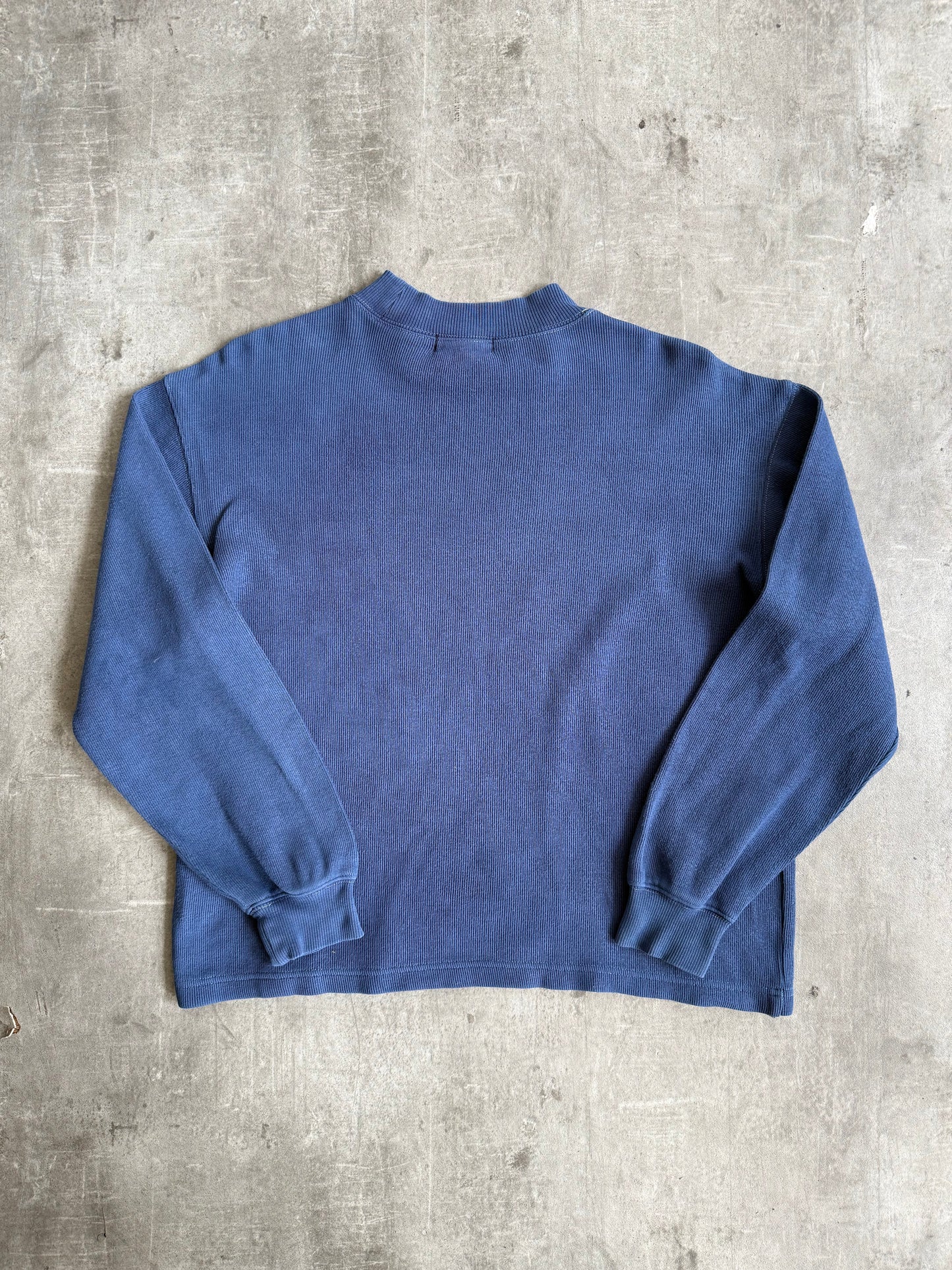 2000's Balenciaga Garment Dyed Mock Neck Cotton Crewneck | Medium, Multicoloured