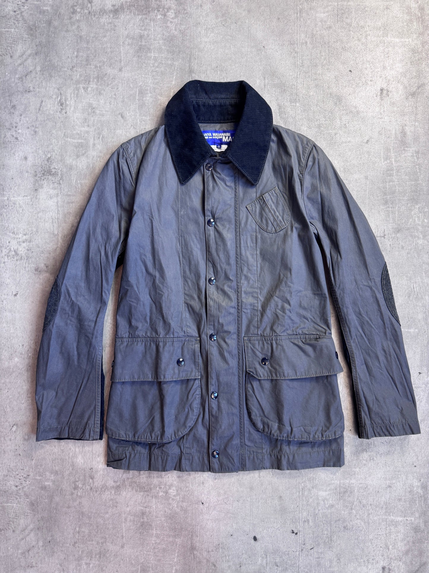 Junya Watanabe Grey Hybrid Deck Corduroy Jacket