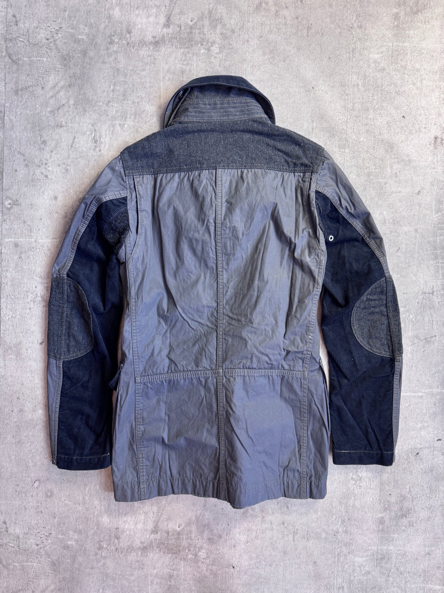 Junya Watanabe Grey Hybrid Deck Corduroy Jacket