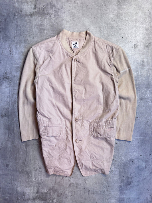 Issey Miyake Hai Ribbed Hybrid Sand Bomber Jacket