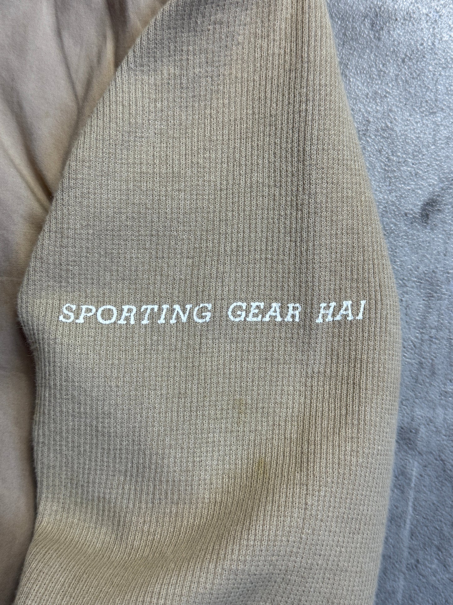 Issey Miyake Hai Ribbed Hybrid Sand Bomber Jacket