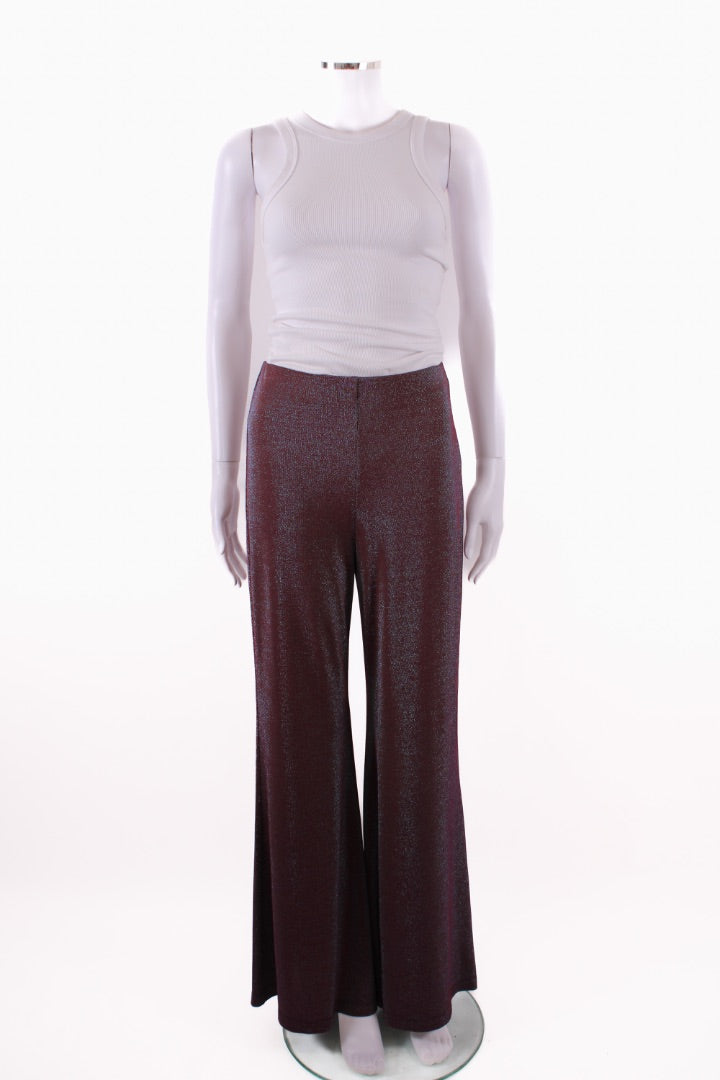 Missoni Lurex Wide Leg Trousers Purple S | Default Title, Purple