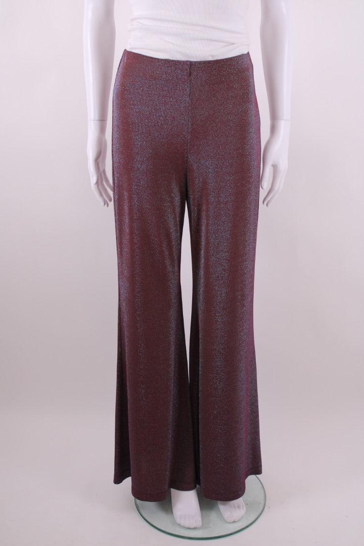 Missoni Lurex Wide Leg Trousers Purple S | Default Title, Purple